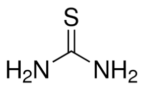 Figure 2: Chemical structure of thiourea